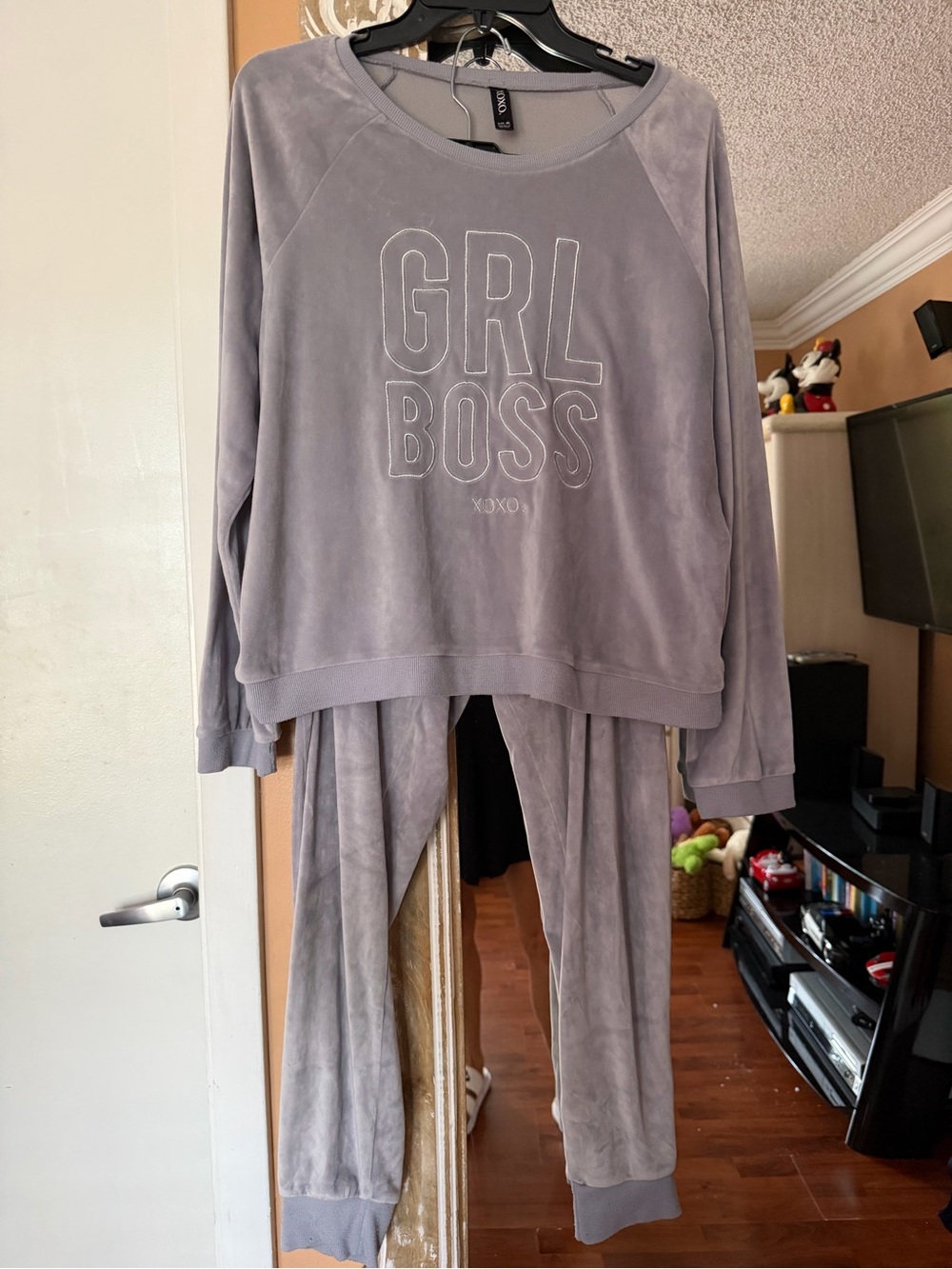 GRL BOSS Velour Lounge Set by XOXO